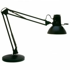Outlet ⌛ Dainolite Metal Modern 1 Light Black Table Lamp 🛒