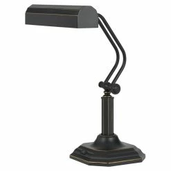 Best reviews of ❤️ Cal Lighting 7.75" Rectangular Durable Metal LED Piano Desk Lamp In Dark Bronze 🥰