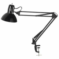 New 🛒 Dainolite Metal Modern 1 Light Working-Task Lamps Black Table Lamp 🎉