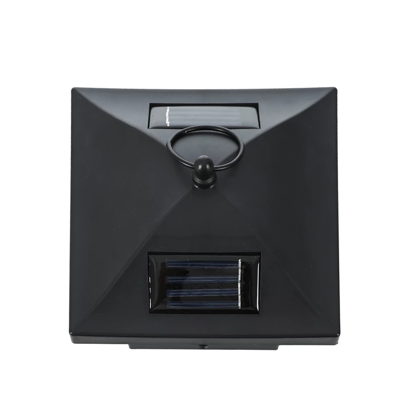 New π₯° Luxen Home LuxenHome Set Of 2 Black Plastic Solar Post Lights π - Image 8