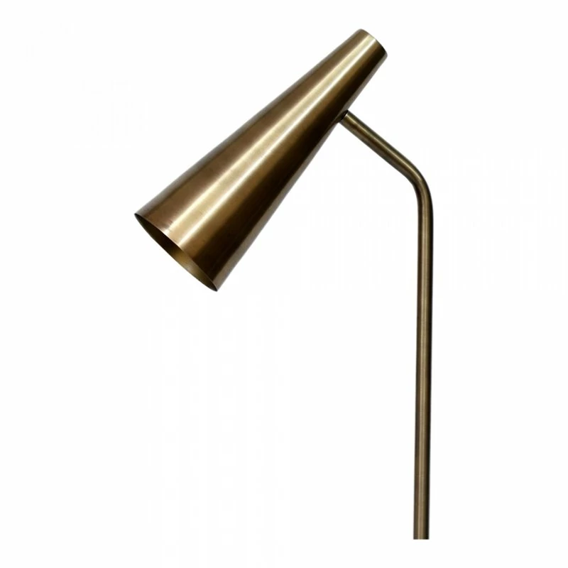 Deals βοΈ Moe's Home Collection Trumpet 1-Light Contemporary Metal Floor Lamp In Gold π - Image 3