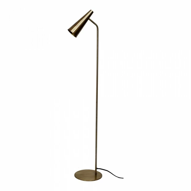 Deals βοΈ Moe's Home Collection Trumpet 1-Light Contemporary Metal Floor Lamp In Gold π