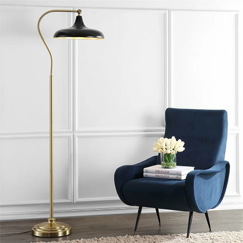 Flash Sale π Safavieh Stefan Floor Lamp In Black And Brass π€© - Image 2