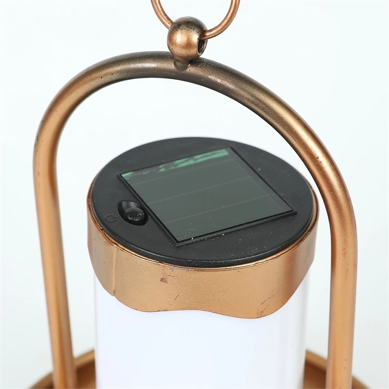 Best Pirce π₯° Luxen Home LuxenHome Gold Metal Hanging Solar Lantern β - Image 5