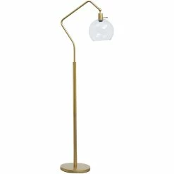 Cheapest 👏 Ashley Furniture Marilee Metal Floor Lamp In Antique Brass 🛒