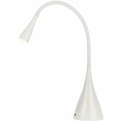 Flash Sale π₯° Elegant Decor Illumen 3.5W 3000K Modern Metal LED Desk Lamp In Glossy White π