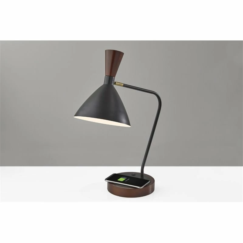 Cheapest β Adesso Home Arlo Metal AdessoCharge Wireless Charging Desk Lamp In Black π - Image 3