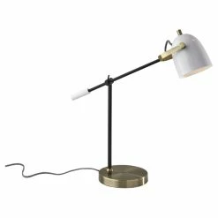 Deals π Adesso Home Casey Metal Desk Lamp In White π