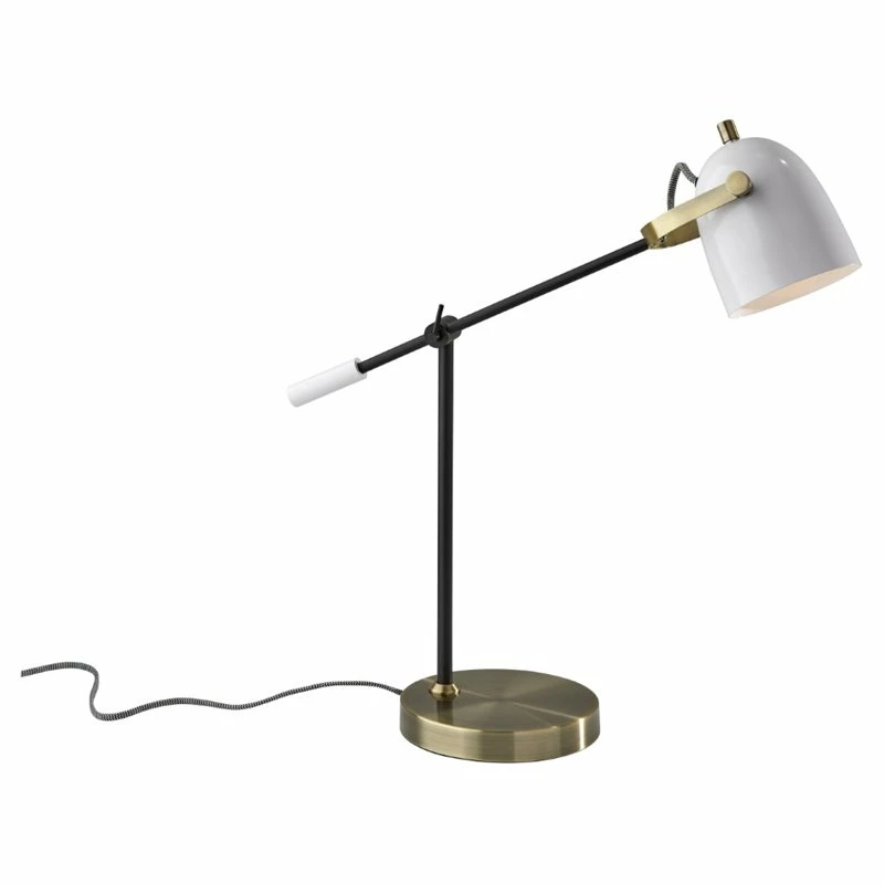 Deals π Adesso Home Casey Metal Desk Lamp In White π