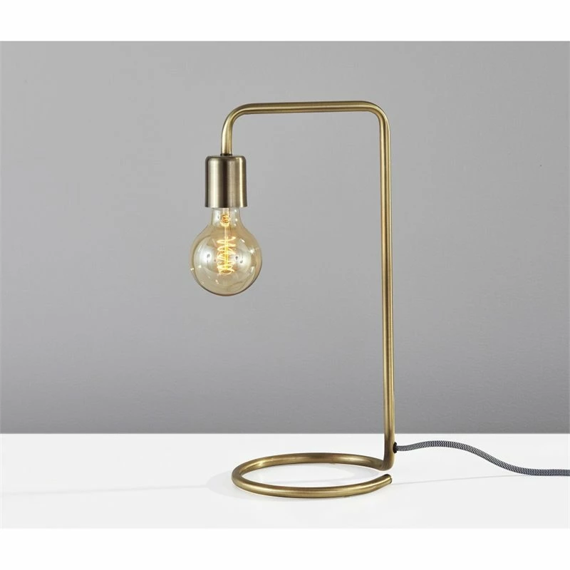 Budget π Adesso Home Morgan Metal Desk Lamp In Antique Brass β - Image 6