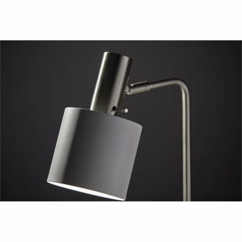 Hot Sale π₯° Adesso Home Emmett Metal Desk Lamp In White And Brushed Steel π - Image 6