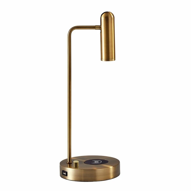 Cheapest π Adesso Home Kaye Metal AdessoCharge LED Desk Lamp In Antique Brass π€© - Image 3