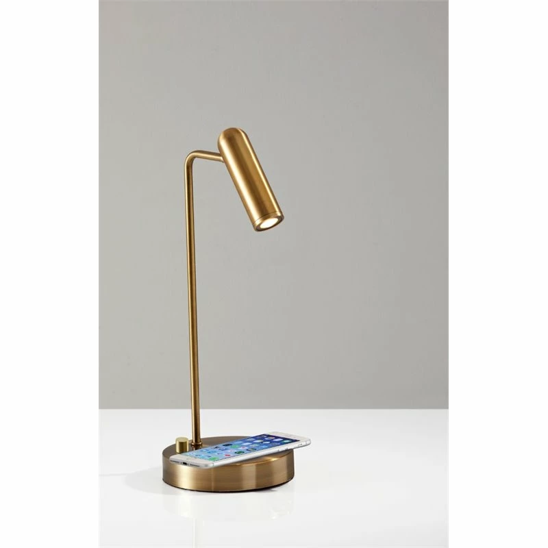 Cheapest π Adesso Home Kaye Metal AdessoCharge LED Desk Lamp In Antique Brass π€© - Image 5