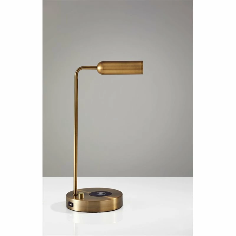 Cheapest π Adesso Home Kaye Metal AdessoCharge LED Desk Lamp In Antique Brass π€© - Image 6