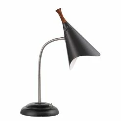 Hot Sale π Adesso Home Draper Metal Gooseneck Desk Lamp In Matte Black π