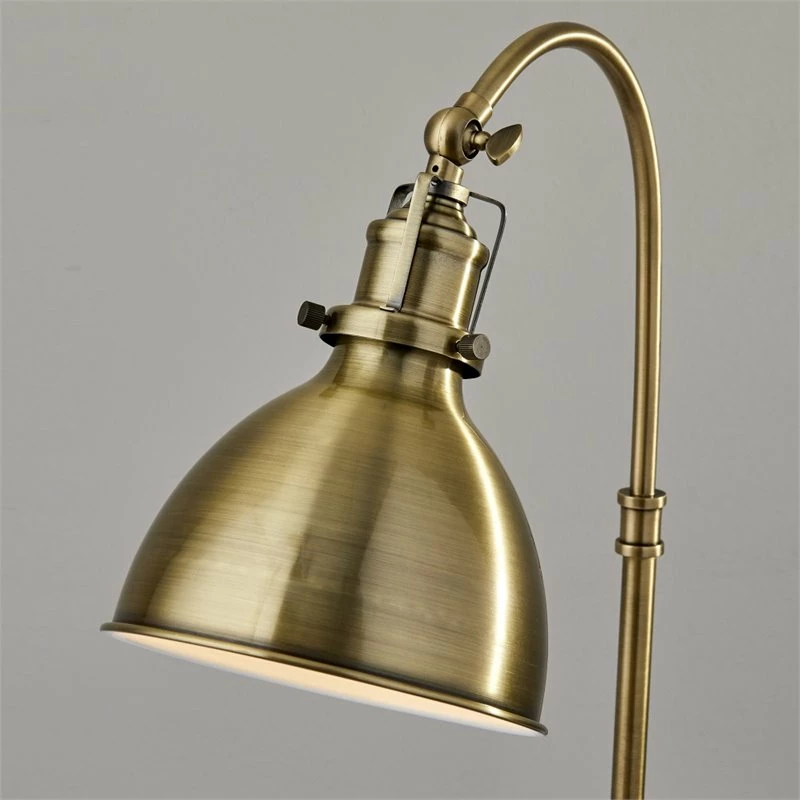 Deals π Adesso Home Abbott Metal Desk Lamp In Antique Brass π₯° - Image 4