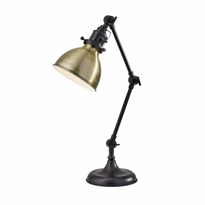 Deals π Adesso Home Alden Metal Desk Lamp In Antique Bronze π - Image 3