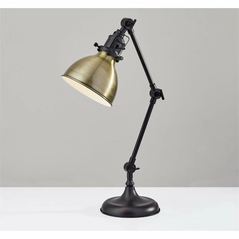 Deals π Adesso Home Alden Metal Desk Lamp In Antique Bronze π - Image 4