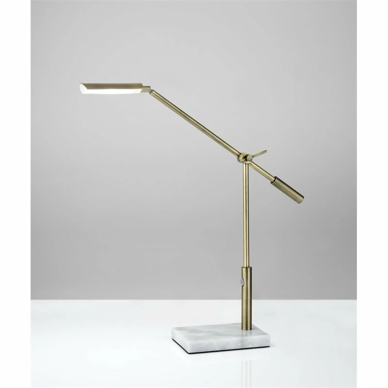 Buy β€οΈ Adesso Home Vera Metal LED Desk Lamp In Antique Brass π€© - Image 3