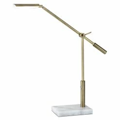 Buy β€οΈ Adesso Home Vera Metal LED Desk Lamp In Antique Brass π€©