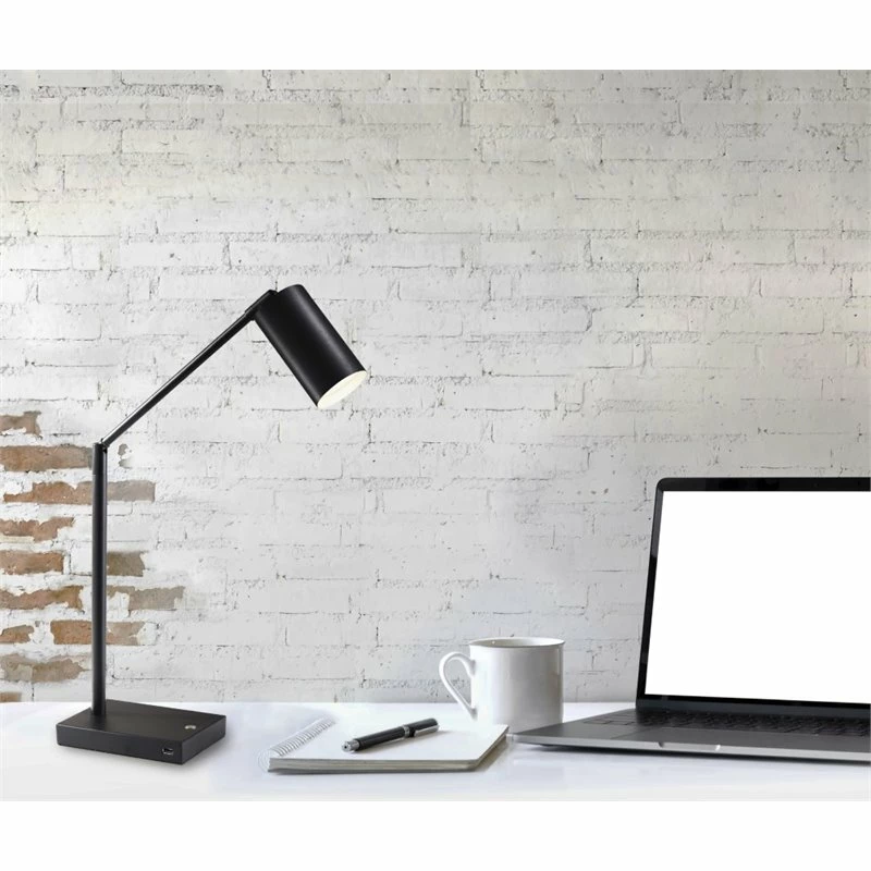 Discount β Adesso Home Colby Metal LED Desk Lamp In Black β - Image 2