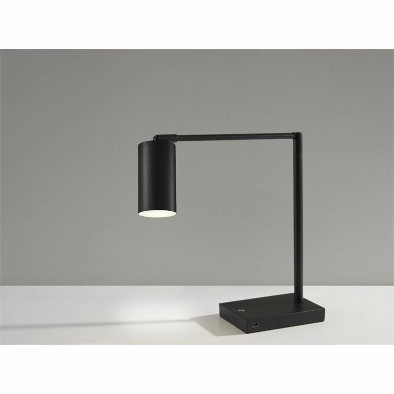 Discount β Adesso Home Colby Metal LED Desk Lamp In Black β - Image 8