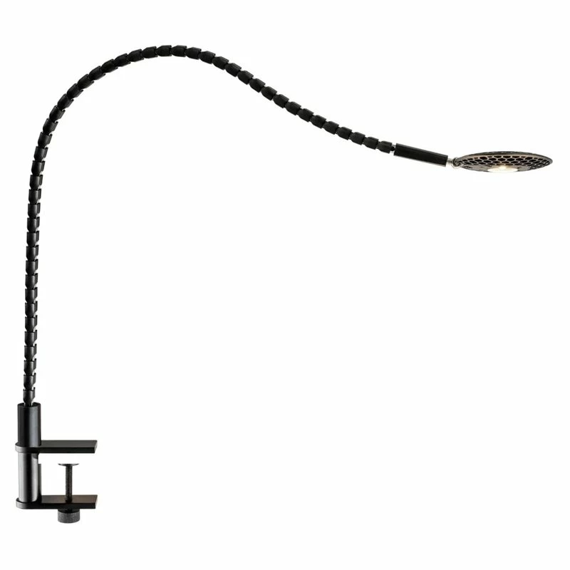 Brand new π₯ Adesso Home ADS360 Natrix Metal LED Clamp Lamp In Black And Brushed Steel π