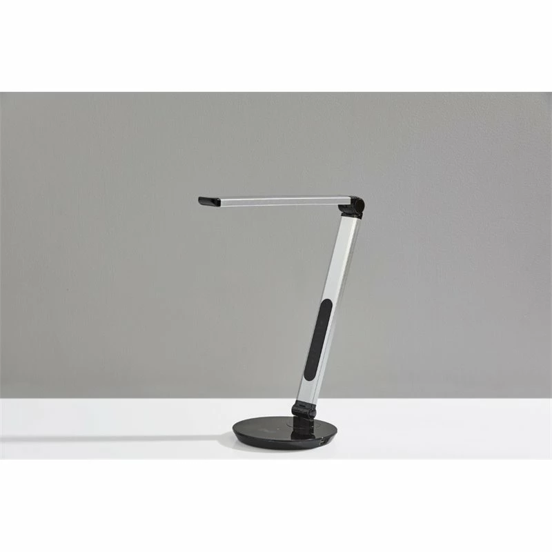 Buy π₯ Adesso Home Rodney Metal LED AdessoCharge Desk Lamp In Matte Silver And Black π - Image 7