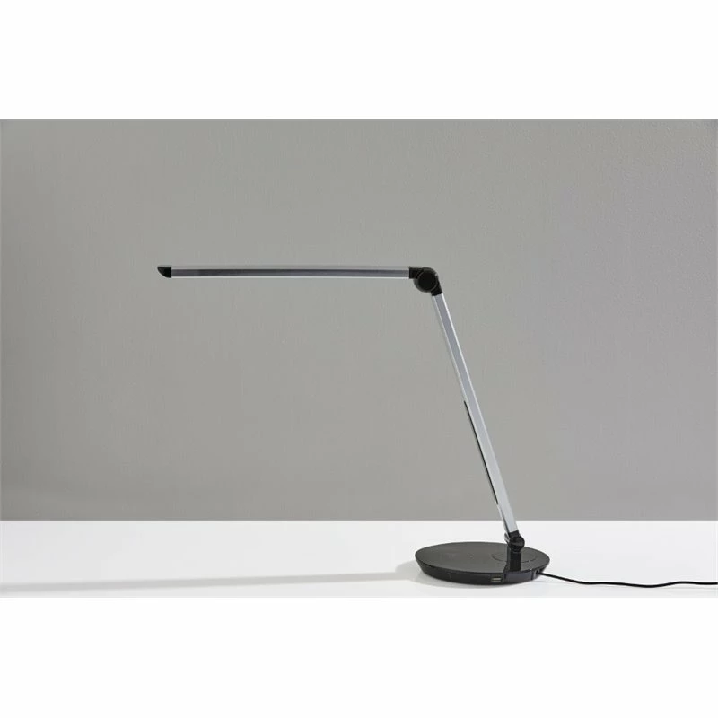 Buy π₯ Adesso Home Rodney Metal LED AdessoCharge Desk Lamp In Matte Silver And Black π - Image 8