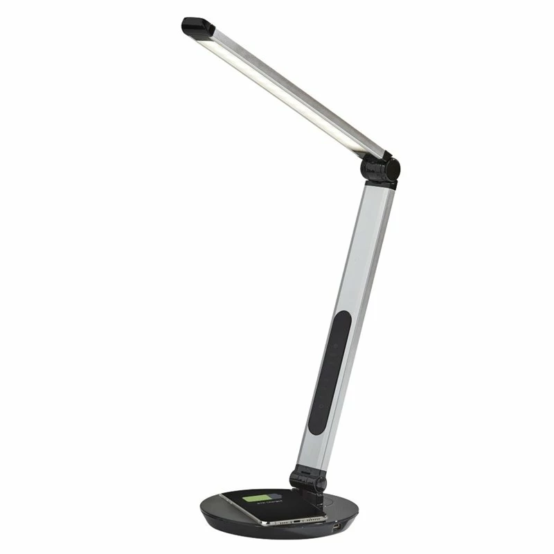 Buy π₯ Adesso Home Rodney Metal LED AdessoCharge Desk Lamp In Matte Silver And Black π