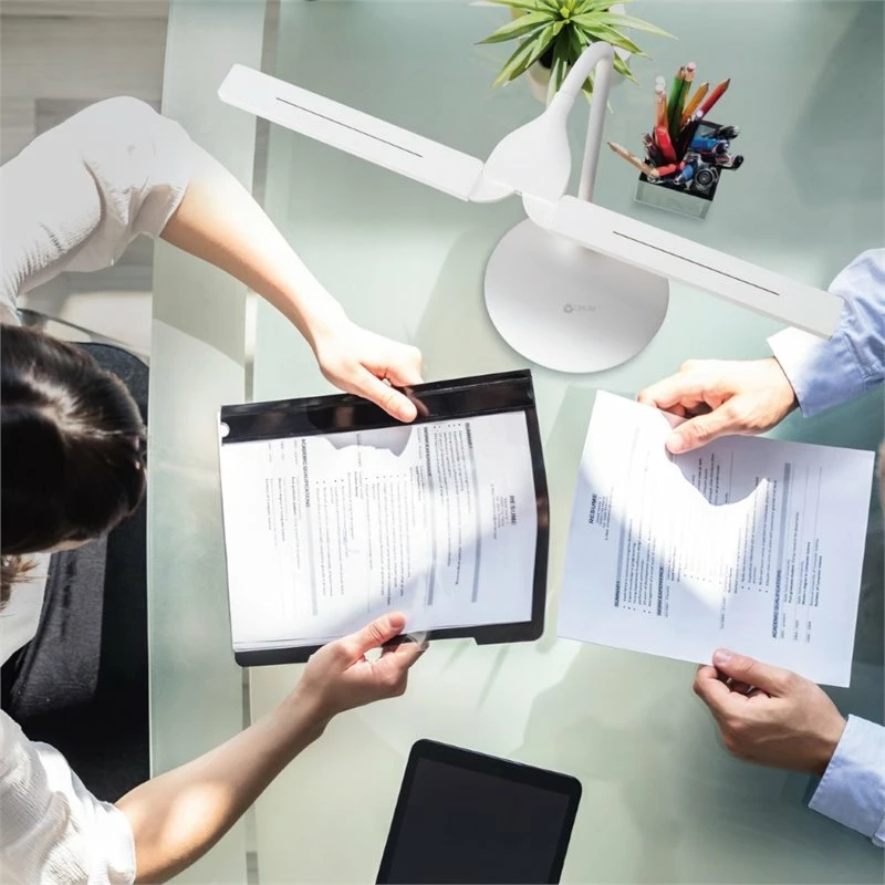 Hot Sale β OttLite Wellness Pivot LED Desk Lamp With Dual Shades In White π - Image 7