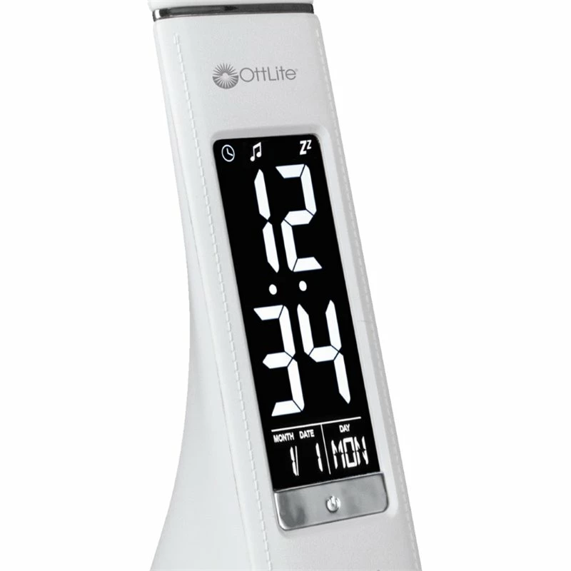 Best deal π₯° OttLite Wellness Sanitizing Thrive LED Desk Lamp With Clock In White π - Image 5