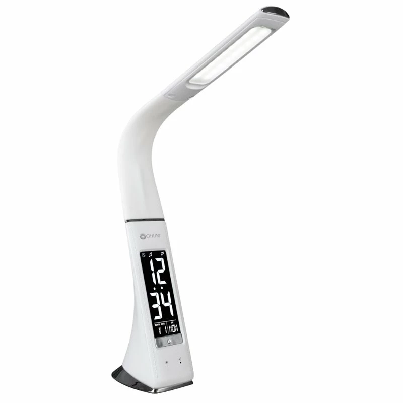 Best deal π₯° OttLite Wellness Sanitizing Thrive LED Desk Lamp With Clock In White π