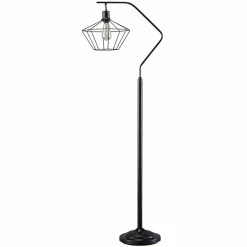 Best Sale 😀 Bowery Hill Metal Floor Lamp In Black 🌟