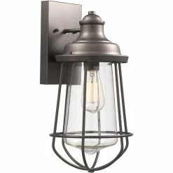 Cheap 🎉 Chloe Lighting CHLOE Lucas Industrial 1 Light Rubbed Bronze Outdoor/Indoor Wall Sconce 16" Tall 👏