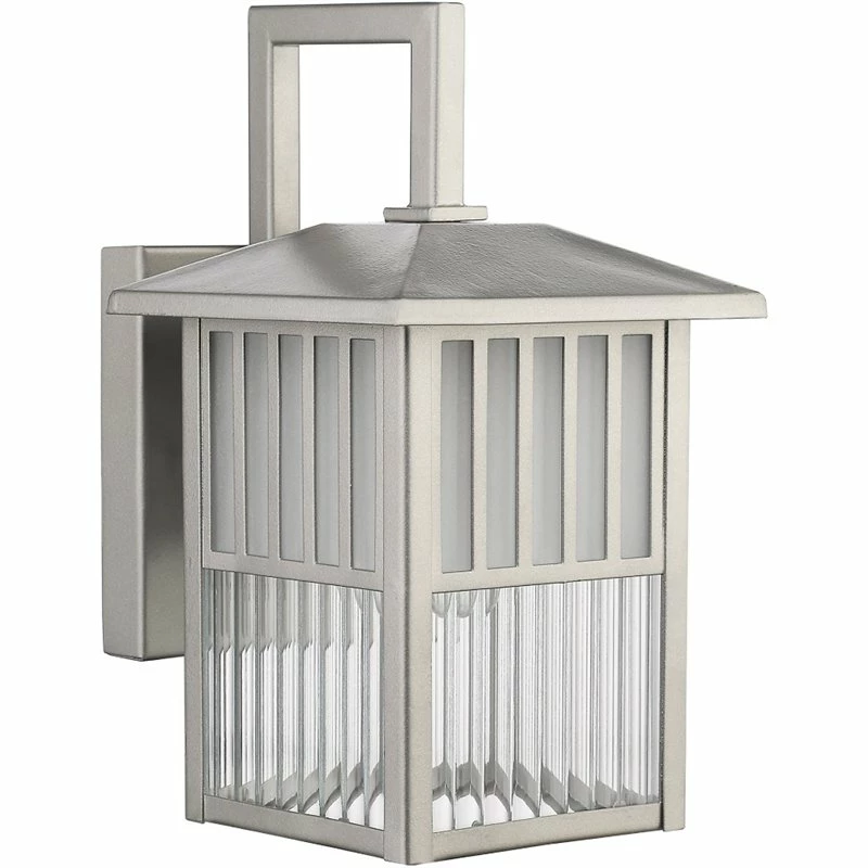 New βοΈ Chloe Lighting CHLOE Frisco Transitional 1 Light Painted Nickel Outdoor Wall Sconce 11" Height π₯