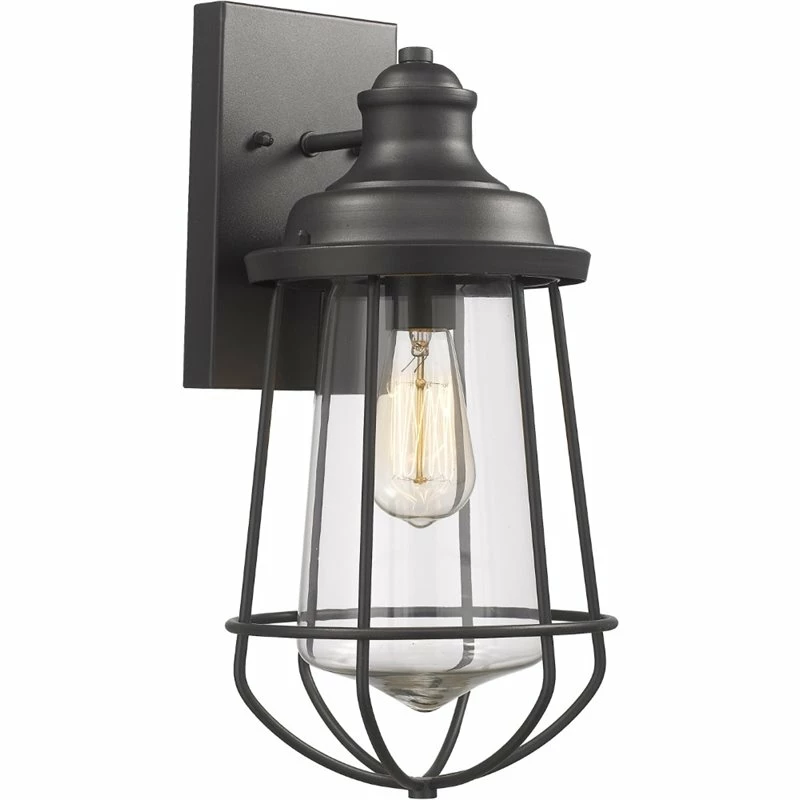 Promo π₯° Chloe Lighting CHLOE Lucas Industrial 1 Light Black Outdoor/Indoor Wall Sconce 16" Tall βοΈ