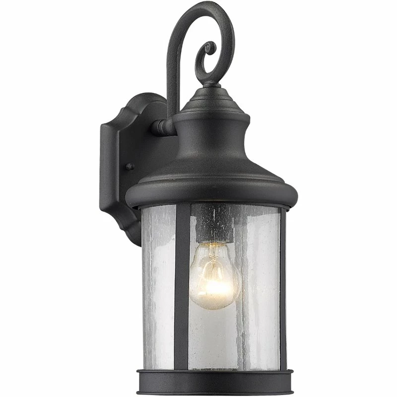 Best Sale βοΈ Chloe Lighting CHLOE Galahad Transitional 1 Light Black Outdoor Wall Sconce 16" Height π