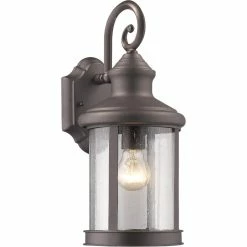 Deals 🌟 Chloe Lighting CHLOE Galahad Transitional 1 Light Rubbed Bronze Outdoor Wall Sconce 16" Height 👍