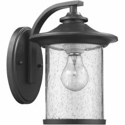 Promo 🌟 Chloe Lighting CHLOE Liam Transitional 1 Light Black Outdoor Wall Sconce 11" Height 🔥