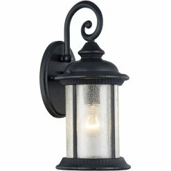 Budget ⌛ Chloe Lighting CHLOE Feiss Transitional 1 Light Black Outdoor Wall Sconce 15" Height 🔥