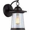 Brand new 🥰 Chloe Lighting CHLOE Linon Transitional 1 Light Rubbed Bronze Outdoor Wall Sconce 13" Height 💯