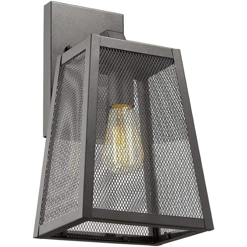 Hot Sale π Chloe Lighting CHLOE Emerson Industrial 1 Light Textured Black Outdoor Wall Sconce 15" Tall π