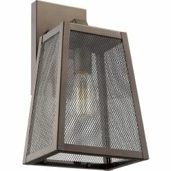 Outlet 🎉 Chloe Lighting CHLOE Emerson Industrial 1 Light Rubbed Bronze Outdoor Wall Sconce 15" Tall 🔥