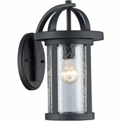Cheapest 💯 Chloe Lighting CHLOE Angelo Transitional 1 Light Black Outdoor Wall Sconce 14" Height ❤️