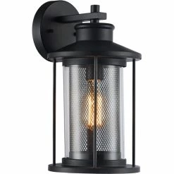 Best reviews of ❤️ Chloe Lighting CHLOE Crinchton Transitional 1 Light Textured Black Outdoor Wall Sconce 14" Tall 🔥