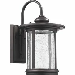 New 🥰 Chloe Lighting CHLOE Cole Transitional LED Rubbed Bronze Outdoor Wall Sconce 15" Height 🥰