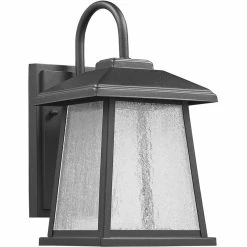 Best deal 🧨 Chloe Lighting CHLOE Frontier Transitional LED Textured Black Outdoor Wall Sconce 12" Height 🥰