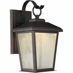 Cheap ⌛ Chloe Lighting CHLOE Kirton Transitional LED Rubbed Bronze Outdoor Wall Sconce 12" Tall 💯