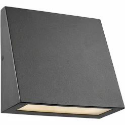 Hot Sale 🧨 Chloe Lighting CHLOE Bronx Contemporary LED Light Textured Black Outdoor Wall Sconce 6" Tall 💯